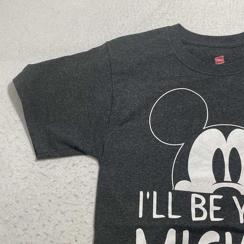 Disney Parks Men's Small I'll Be Your Mickey Mouse Tee Gray Graphic T Shirt - Picture 6 of 14
